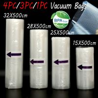 【DT】 hot  Vacuum Food Sealer Bags Roll Storage Bag For kitchen Packaging Sealing Machine Fresh Keeping 15/25/28/32*500cm BPA Free