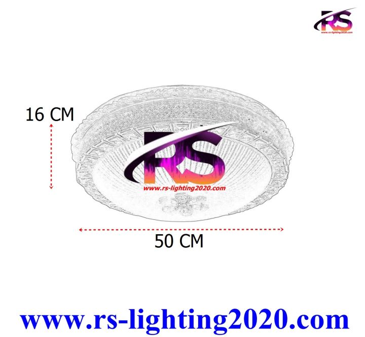 โคมไฟเพดาน-ไฟเพดานโมเดิ้ล-ไฟติดฝ้า-โคมติดลอย-เพดานคริสตัล-rs-8615-5