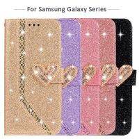 Chaopa】เคสฝาพับส่องแสงเป็นประกายวิบวับกระเป๋าเงินใส่โทรศัพท์นม DD สำหรับ Samsung กาแล็คซี่ S23 S21 S22พิเศษบวก A14 S20FE A54 A34 A52 A33หนัง A53กรอบบัตรกากเพชร