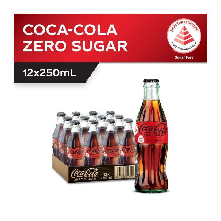 Coca-Cola Zero Sugar Glass Bottle Case (12 x 250ML) | Lazada Singapore