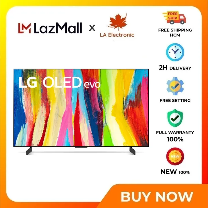 Smart Tivi OLED LG 4K 77 inch 77C2PSA - Miễn phí vận chuyển HCM - Remote thông minh tích micro giọng nói Điều khiển tivi bằng điện thoại Ứng dụng LG TV Plus Multi View chia nhỏ màn hình tivi