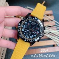 นาฬิกาข้อมือผู้ชายBreitlingพร้อมกล่องแบรนด์ มีช่องบอกวันที่ วงในใช้งานได้ #000111