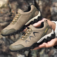 Warrior Mens Shoes Genuine Leather Autumn Sports Casual Shoes Mens Outdoor Climbing Boots Waterproof Non-Slip Hiking Boots Travel Shoes