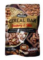 Cereal Bar Cranberry &amp; Nuts Nezline ซีเรียสอัดแท่งผสมแครนเบอร์รี่และถั่วรวม 8 ชนิด 80g 1 ซอง/ปริมาณ 80g ราคาพิเศษ สินค้าพร้อมส่ง