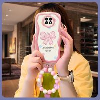 interest Pendants Phone Case For Redmi Note9 5G China/Note9T luxurious Wave border Love bracelet lovely youth flower