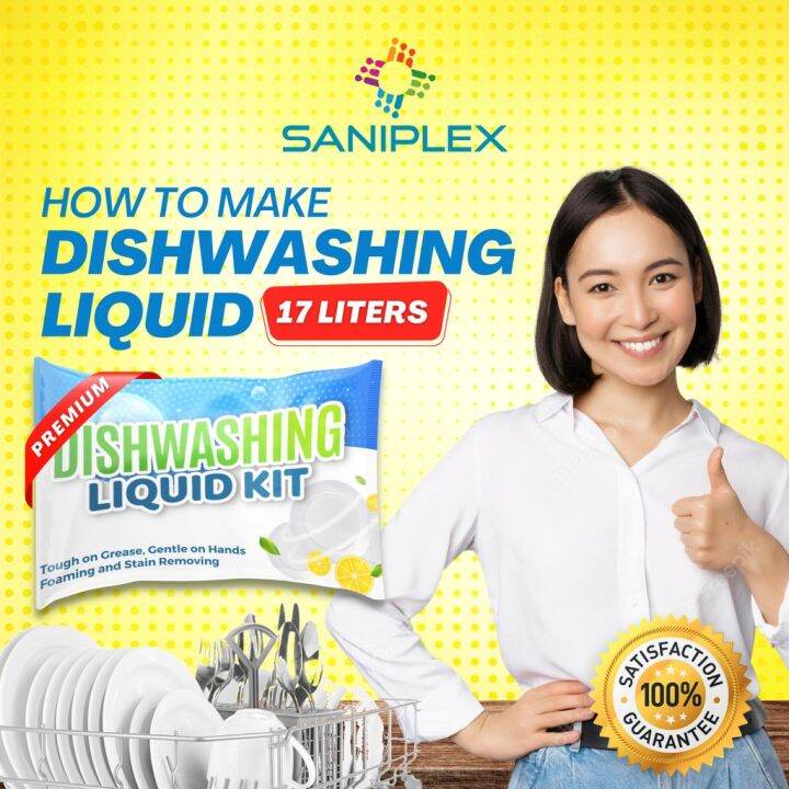 Saniplex Premium Dishwashing Liquid DIY Kit 1718 Liters Yield with