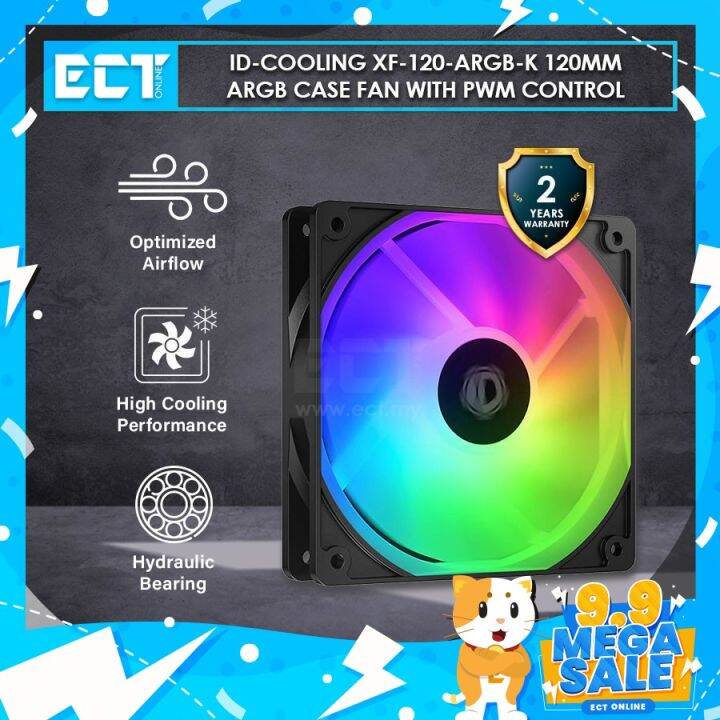 IDCooling XF120ARGBK XF120ARGBW 120mm ARGB Case Fan with PWM