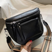 2021Designer Crossbody Bag Pu Leather Soft Messenger Bags For Ladies Zipper Wide Shoulder Strap Mini Retro Woman Bag Female Bags