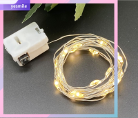 YESMILE หน้าต่างห้องนอน ปีใหม่ ลวดทองแดง ไฟตกแต่ง LED ไฟสตริงกลางแจ้ง โคมไฟพวงมาลัย นางฟ้า