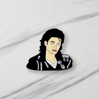 hot【DT】 Lapel Pin Michael Joseph Jackson Badge Punk Jewelry Who Likes Music