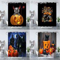 【CW】✷❣  Pumpkin Shower Curtain Polyester Bathtub for Cortina De Baño