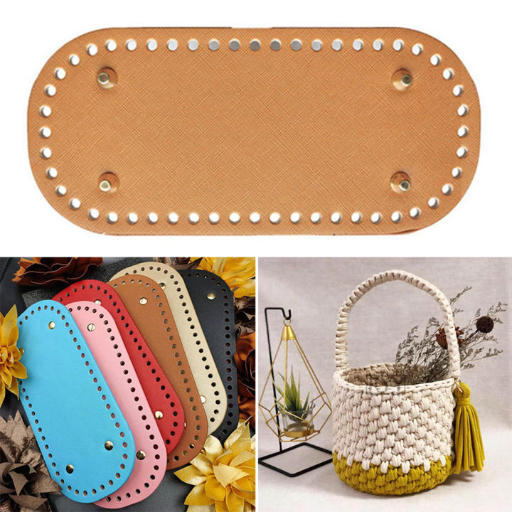 52-22x10cm-accessories-diy-leather-bag-pu-with-holes-long-knitted-bottom