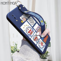 Hontinga เคสโทรศัพท์ VIVO Y85 V9,เคสซิลิโคนนิ่มลายการ์ตูนโดราเอมอนทรงสี่เหลี่ยมแบบดั้งเดิมเคสยางขอบซิลิโคนนิ่มคลุมทั้งหมดเคสป้องกันกล้องเคสใส่โทรศัพท์นิ่ม