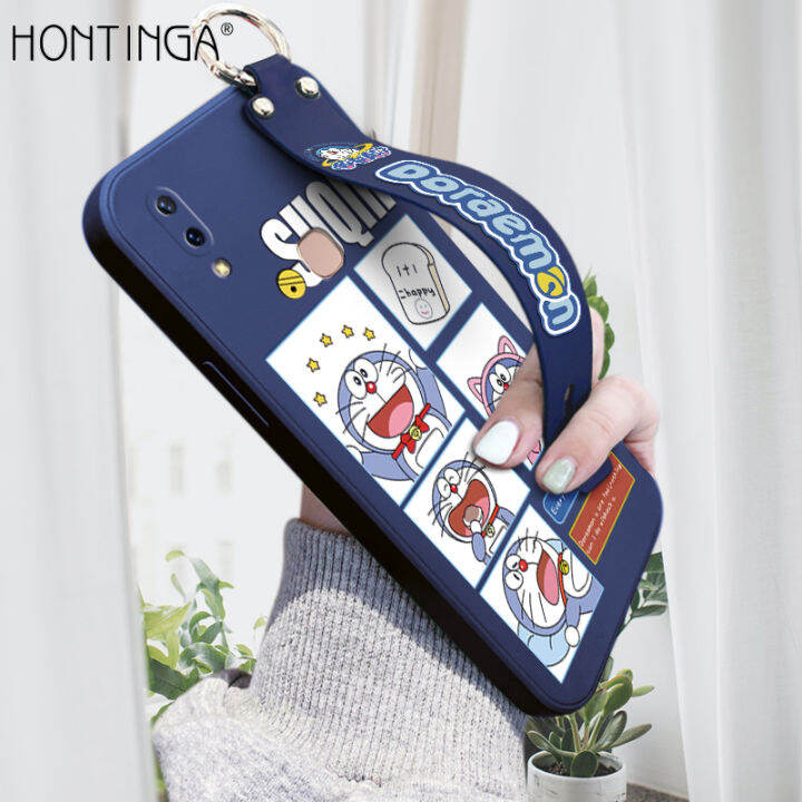 hontinga-เคสโทรศัพท์-vivo-y85-v9-เคสซิลิโคนนิ่มลายการ์ตูนโดราเอมอนทรงสี่เหลี่ยมแบบดั้งเดิมเคสยางขอบซิลิโคนนิ่มคลุมทั้งหมดเคสป้องกันกล้องเคสใส่โทรศัพท์นิ่ม