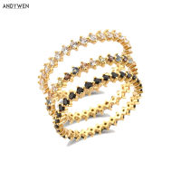 ANDYWEN 925 Sterling Silver Gold Full Zircon Rainbow CZ Lady Bird Ring Size Women Wedding Jewelry Rock Punk Round Jewelry