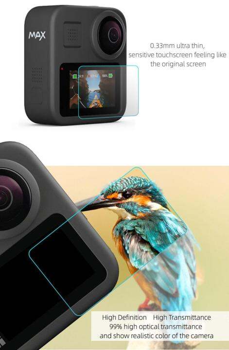 ฟิล์มกระจกนิรภัย-กันรอย-gopro-max-tempered-glass-lcd-lens-cover-for-gopro-max-gopro