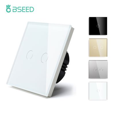 【DT】hot！ Bseed 1/2/3Gang 1Way Switches With Glass Panel Wall