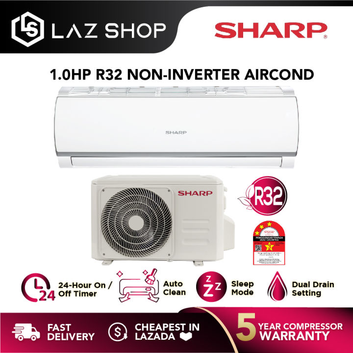 aircond sharp 1hp inverter