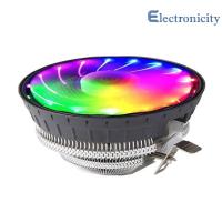 PC พัดลม1800RPM RGB ไฟ LED ที่ระบายความร้อนแล็ปท็อปซีพียูเย็นพัดลมที่เงียบสงบ