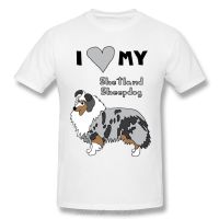 I Love My Shetland Sheepdog T-shirt For Men Men Cotton Tees Streetwear - T-shirts - AliExpress