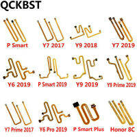 เซ็นเซอร์ลายนิ้วมือเครื่องสแกน Touch ID เชื่อมต่อปุ่มโฮม Flex Cable สำหรับ Huawei Y6 Y7 Prime Pro 2017 Y9 2018 P Smart Plus 2019 8C-DFGN STORE