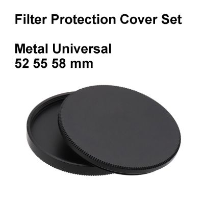 Metal Lens Filter Protection Cover Set Storage Stack Cap 52 55 58 mm Aluminum Universal for all lens filters UV CPL ND Filters