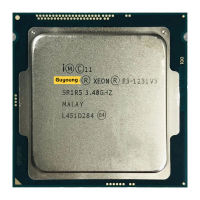 Xeon E3 V3 E3-1231 V3 1231v3 E3 3.3 GHz ใช้เครื่องประมวลผลซีพียูสี่แกนขนาด8ม. 80วัตต์ LGA 1150