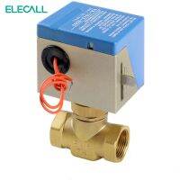 [HOT] G1/2 quot; 3/4 quot; 1 quot; Brass 2way 3Way HVAC Fan coil Neutral Wire VA7010 Electrical Valve for Flow Control Tools High Quality 220VAC