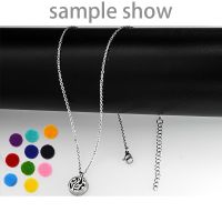 12mm Diffuser Necklace Jewelry Making Aromatherapy Perfume Locket Pendant With Chain