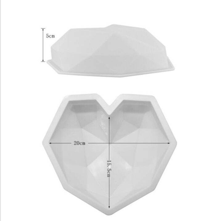 3d-diamond-love-heart-ขนมหวานเค้กแม่พิมพ์ซิลิโคนป๊อปอุปกรณ์ตกแต่งเล็บสามมิติ3d-อบมูส-pastry-silikonowe-moule-ตกแต่ง