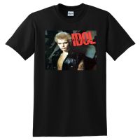 T-shirt เสื้อยืดผ้าฝ้าย 100% พิมพ์ลาย Billy Idol ใส่สบาย สําหรับซีดีไวนิลS-5XL  2MLW