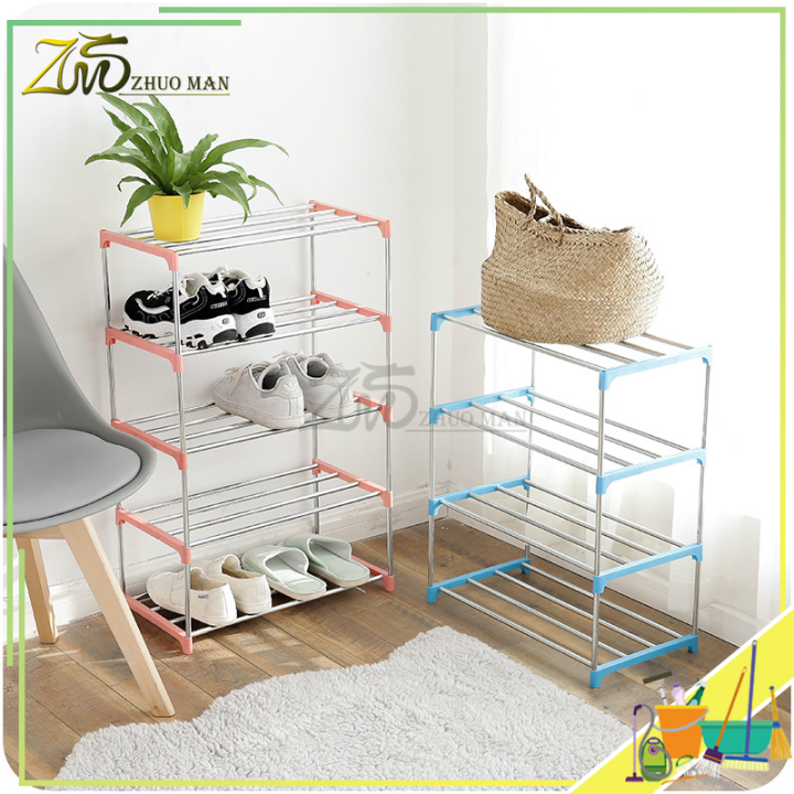 ชั้นวางรองเท้าสแตนเลส-ชั้นวางรองเท้า-ที่วางรองเท้า-stainless-shoe-rack-ที่วางรองเท้า-มีให้เลือก-3-4-ชั้น-3-สี