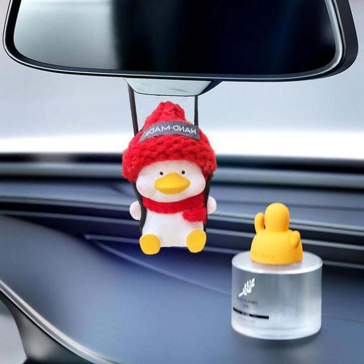 car-rear-view-mirror-ornament-cute-swing-plaster-duck-pendant-for-truck-car-mirror-suspension-decoration-for-truck-car-travel-camper-convertible-car-expedient