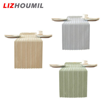 LIZHOUMIL ชุดเดรสผ้าปูโต๊ะสีทึบลายผ้าปูโต๊ะ S สำหรับปาร์ตี้วันหยุดตกแต่งห้องรับประทานอาหารขนาด13X72นิ้ว