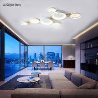 Modern living room bedroom LED ceiling light ho restaurant corridor interior modeling wood lamp cafe lighting