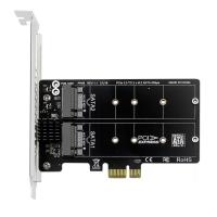 อะแดปเตอร์การ์ด M.2สำหรับ PCIE SATA,M2การ์ดขยาย SATA การ์ด X1 PCIe/X4/X8/X16รองรับบอร์ดอะแดปเตอร์ M.2 SSD 2230/42/ 60/80
