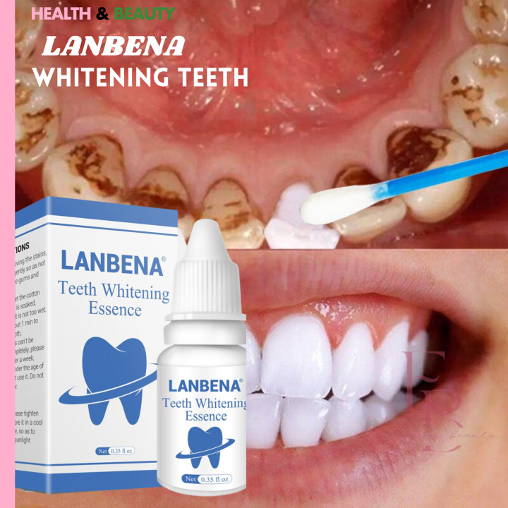 LANBENA Teeth Whitening Essence Oral Hygiene Cleaning Serum Removes