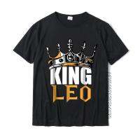 Leo Birthday Gifts King Leo Zodiac T-Shirt Cotton Tops Tees For Men Casual Top T-Shirts Camisa Hip Hop