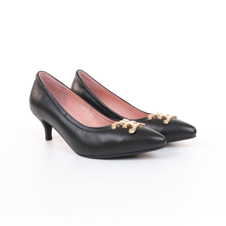elle-shoes-รองเท้าส้นเข็ม-lamb-skin-comfy-collection-สีดำ-elb002