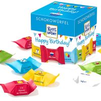 Ritter SPORT CHOCO CUBES Happy Birthday 1 กล่องมี 22 ชิ้น BBF 10/01/24