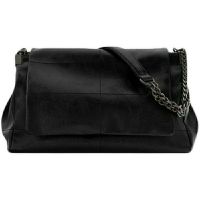 ต้นฉบับ The stray 2022 latest minimalist commuter soft black leather joker chain bag large capacity senior female bag