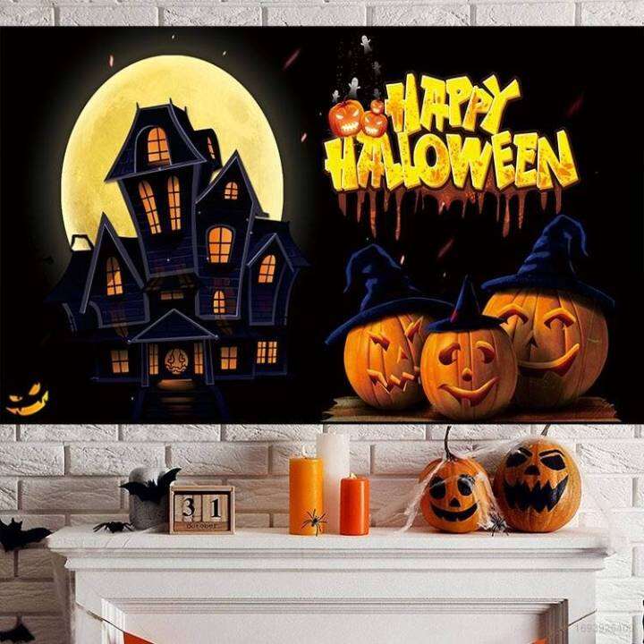 kira-แบนเนอร์ผ้าโพลีเอสเตอร์-ลายฮาโลวีน-jack-o-lantern-180-110-ซม-สําหรับตกแต่งปาร์ตี้