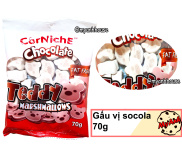 HCMGẤU VỊ SOCOLA KẸO BÔNG GÒN MARSHMALLOW CORNICHE 70G