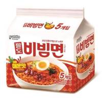 มาม่าเกาหลี บิบิมเมียน รสเผ็ดx3 paldo bibimmyeon 3xspicy 팔도비빔면 매운맛 5ea=1pack