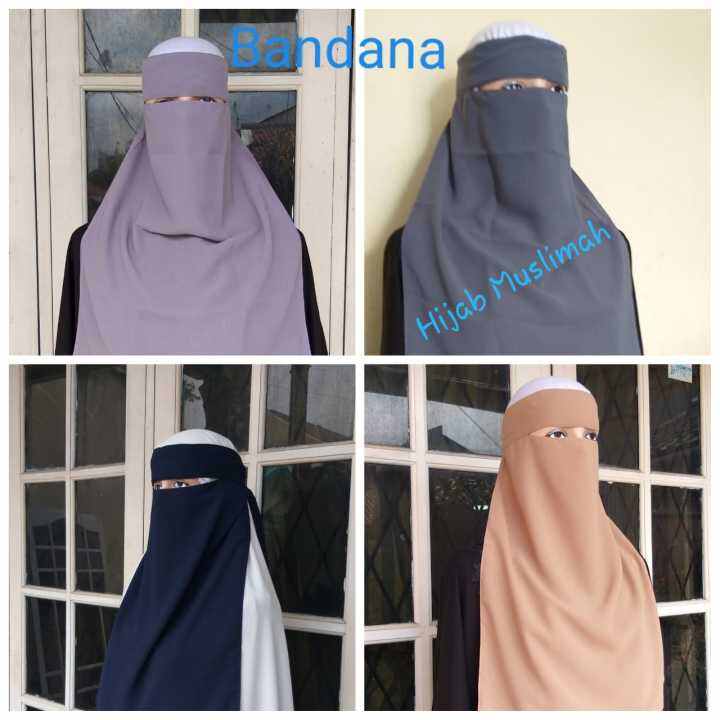 Aneka Niqab Cadar - Bandana - Purdah dari Bahan Sifon Arab - Sangat ...