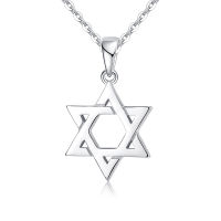 TONGZHE Collare Magen Star Of David 925 Sterling Silver Pendant Israel Chain Necklace Women Judaica Jewish Vintage Fine Jewelry