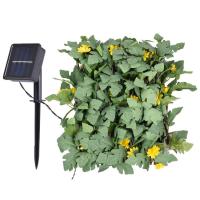 Fence Privacy Screen Green Expandable Covering Screen with Solar LED Lights Waterproof Faux Ivy Privacy Leaf Decor for Park Balcony Fence Backyard Garden excitement