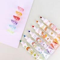 6PCSLOT Creative Candy Style Big Storage High Lighters Kawaii Girl Lady Colorful Markers Liners Stationery Free Shipping