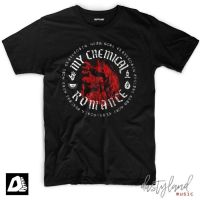 เสื้อยืดผู้ชายวง MY CHEMICAL ROMANCE MCR เสื้อยืดวงกลมสัญลักษณ์