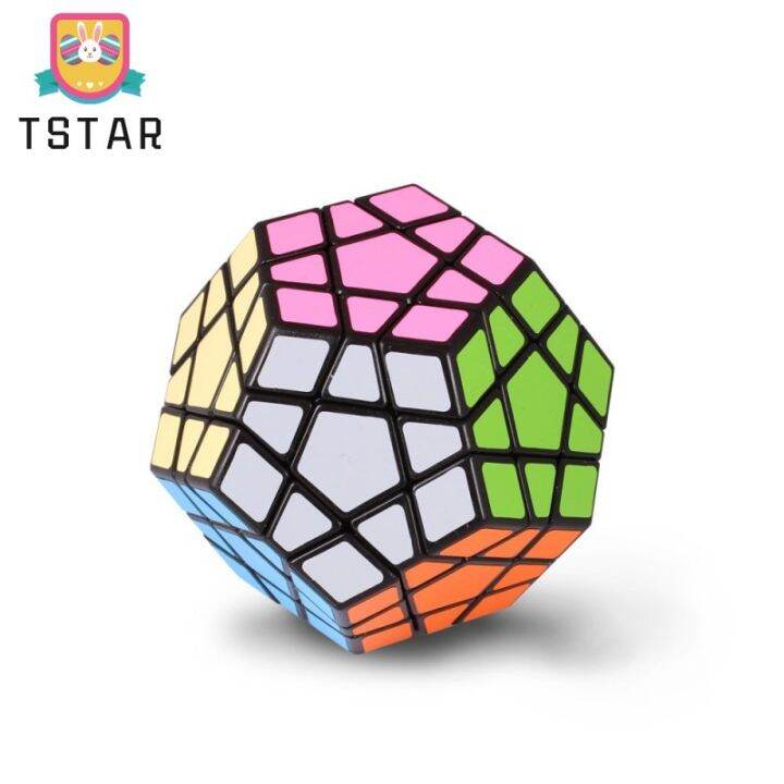 tstarshengshou-megaminx-ของเล่นปริศนาคดเคี้ยวความเร็วลูกบาศก์มายากลพัฒนาสมองสีดำ